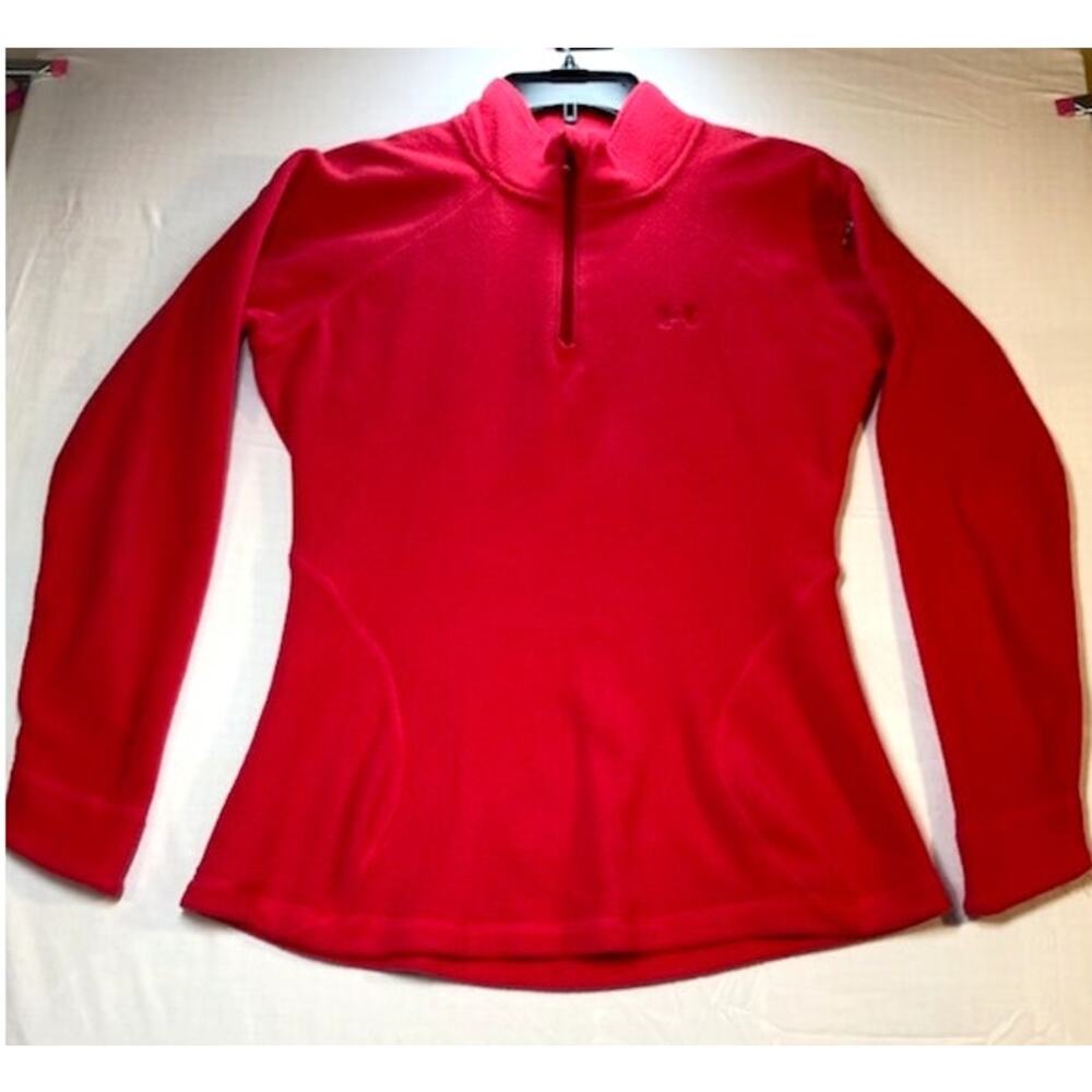 Under Armour Pink Quarter‑Zip Long Sleeve • Size Small Athletic Performance Top